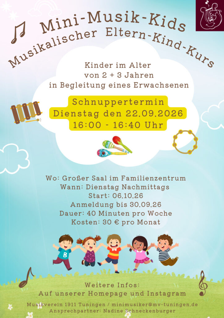 Mini-Kids-Musik Musikalischer Eltern-Kind-Kurs